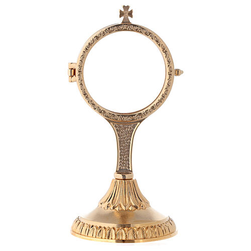 Monstrance in brass with grapes 20 cm 1
