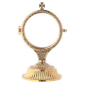 Monstrance with cross at the top 15 cm