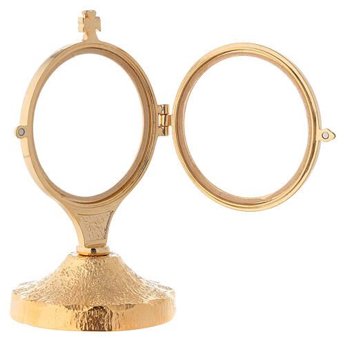 Monstrance with cross at the top 15 cm 6