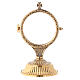 Monstrance with cross at the top 15 cm s1