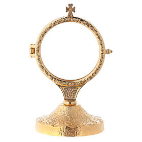 Custode exposition tige courte croix rayons 15 cm s4