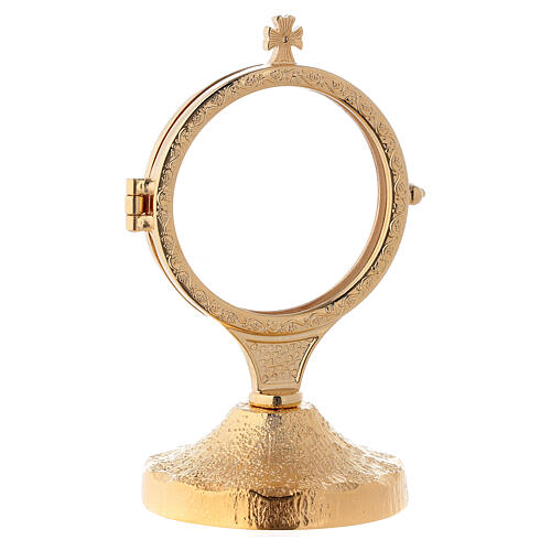 Monstrance with short stem cross and rays 6 in 5