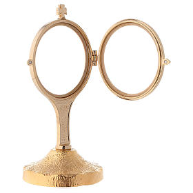 Custode exposition tige longue base effet brut h 18 cm s3