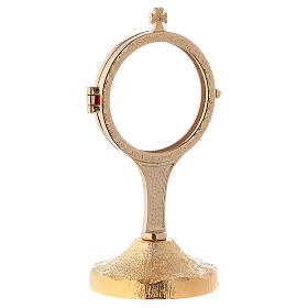 Monstrance with long stem and coarse base h 7 in