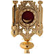 Relicário latão dourado gótico luneta 8,5 cm s2