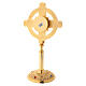 Gold plated brass reliquary with satin finish 12 1/2 in s6