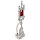 Neo-Gothic reliquary of silver-plated brass 28 cm s4
