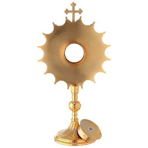 Gold plated reliquary with halo 35 cm 6