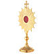 Gold plated reliquary with halo 35 cm s4