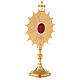 Gold plated reliquary with halo 35 cm s5