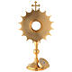 Gold plated reliquary with halo 35 cm s6