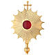 Gold plated reliquary rays 13 3/4 in s2