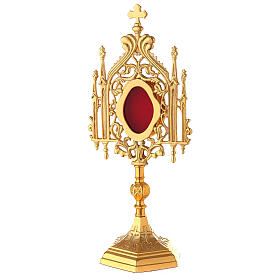 Neogothic oval reliquary 13 3/4 in
