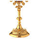 Gold plated brass reliquary with crystals and shells 9 3/4 in s3