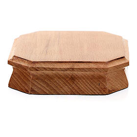 Base para ostensório madeira clara 10x10 cm
