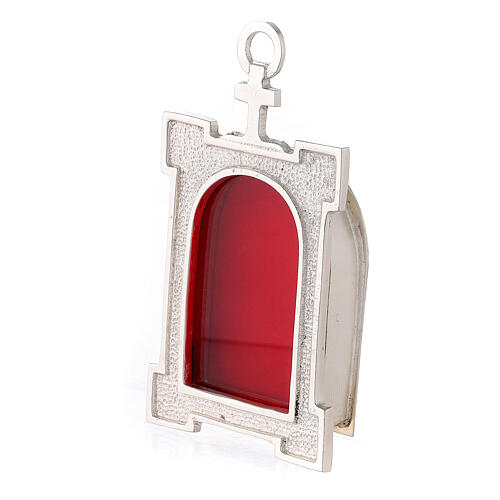 Wall shrine with arch in silver-plated brass 2
