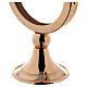 Teca ostensorio diam 8 cm ottone dorato Monaci Betlemme s4