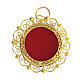 Filigree reliquary 2 cm gold plated 800 silver s1