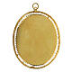 Oval filigree reliquary, gold plated 800 silver 6x5 cm s4