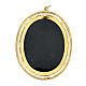 Oval relic case, 800 silver filigree, golden 6x5 cm s1