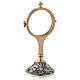 Monstrance of gold and silver-plated brass s3