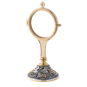 Monstrance with luna gilded and silvered brass