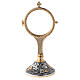 Monstrance with luna gilded and silvered brass s1