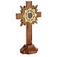 Oak wood reliquary with rays 30 cm golden display s3