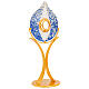Glass monstrance 70 cm gold and silver finish 24kt s1