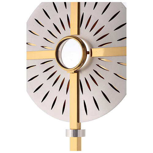 Monstrance 'Radiant sun' 60 cm gold and silver finish 24kt 3