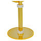 Brass monstrance 30 cm with 24kt gold and silver finish s3