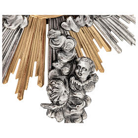 Ostensoir baroque 70 cm finition or et argent 24K