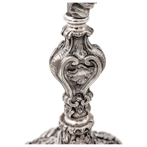 Ostensorio barocco 70 cm finitura oro e argento 24kt 6