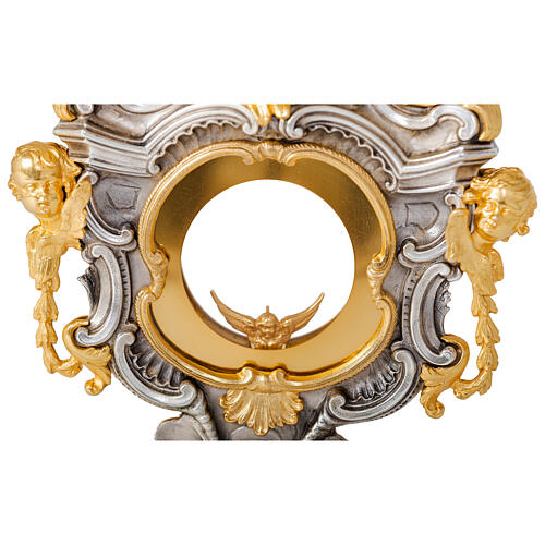 Monstranz in barocker Gestaltung mit Gold und Silber Finish (24 Karat), 70 cm 3