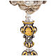 Baroque monstrance 70 cm gold and silver finish 24kt s6