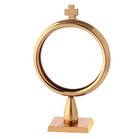 Monstrance luna display with 24kt gold and silver finish
