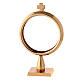 Monstrance luna display with 24kt gold and silver finish s1