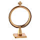 Monstrance luna display with 24kt gold and silver finish s5