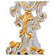 Reliquaire cadre baroque lunule ovale bois sculpté feuille d'or 49 cm s6
