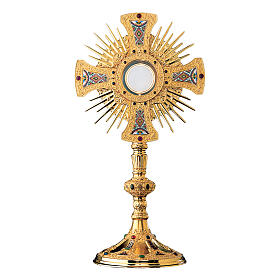 St Remy monstrance, Molina, 24K gold plated brass, 24 in
