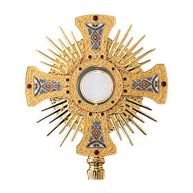 Ostensorio ''St. Remy'' Molina ottone placcato oro 24k 60 cm