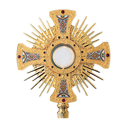 Monstrance ''St. Remy'' Molina 24k gold plated brass 60 cm 2