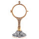 Monstrance with grape pattern, bicoloured brass, 3 in s1