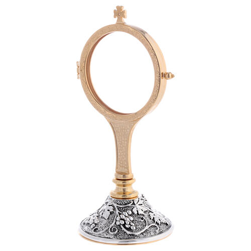 Ostensório decoração uva latão bicolor 7 cm 2