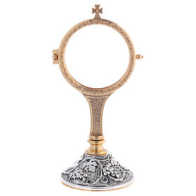 Monstrance two-tone brass grape display case 7 cm