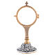 Monstrance two-tone brass grape display case 7 cm s4