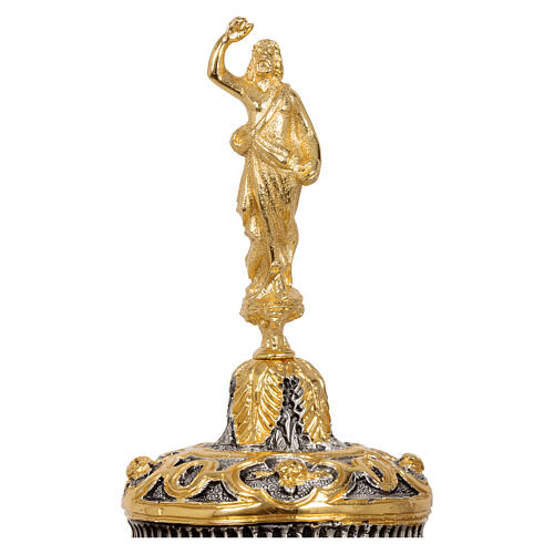 Ostensoir Ambrosien style baroque finition bicolore h 50 cm 2