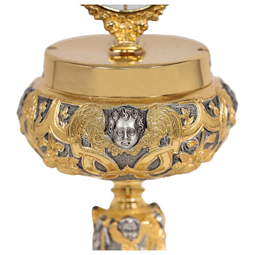 Ostensoir Ambrosien style baroque finition bicolore h 50 cm 4