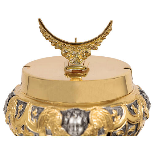 Ostensoir Ambrosien style baroque finition bicolore h 50 cm 5
