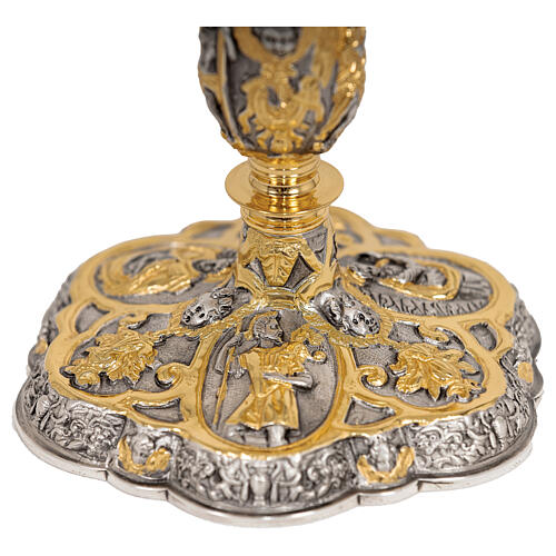 Ostensoir Ambrosien style baroque finition bicolore h 50 cm 8